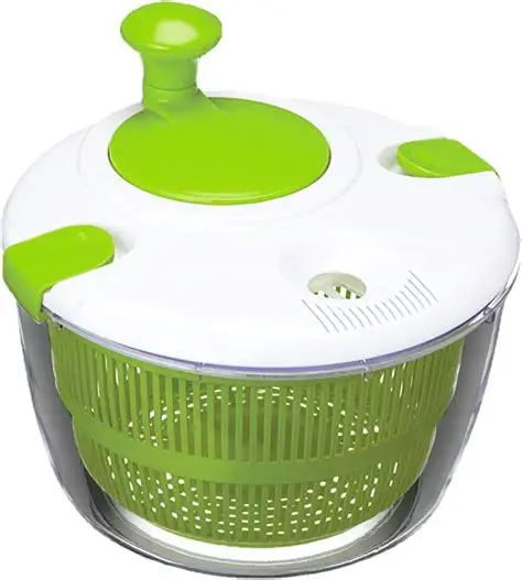 Plastic salad and vegetable dehydrator dryer with drain basket kitchen tool