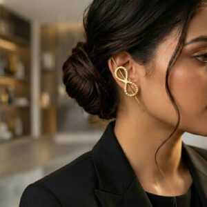 Handmade Brass Infinity Earcuff