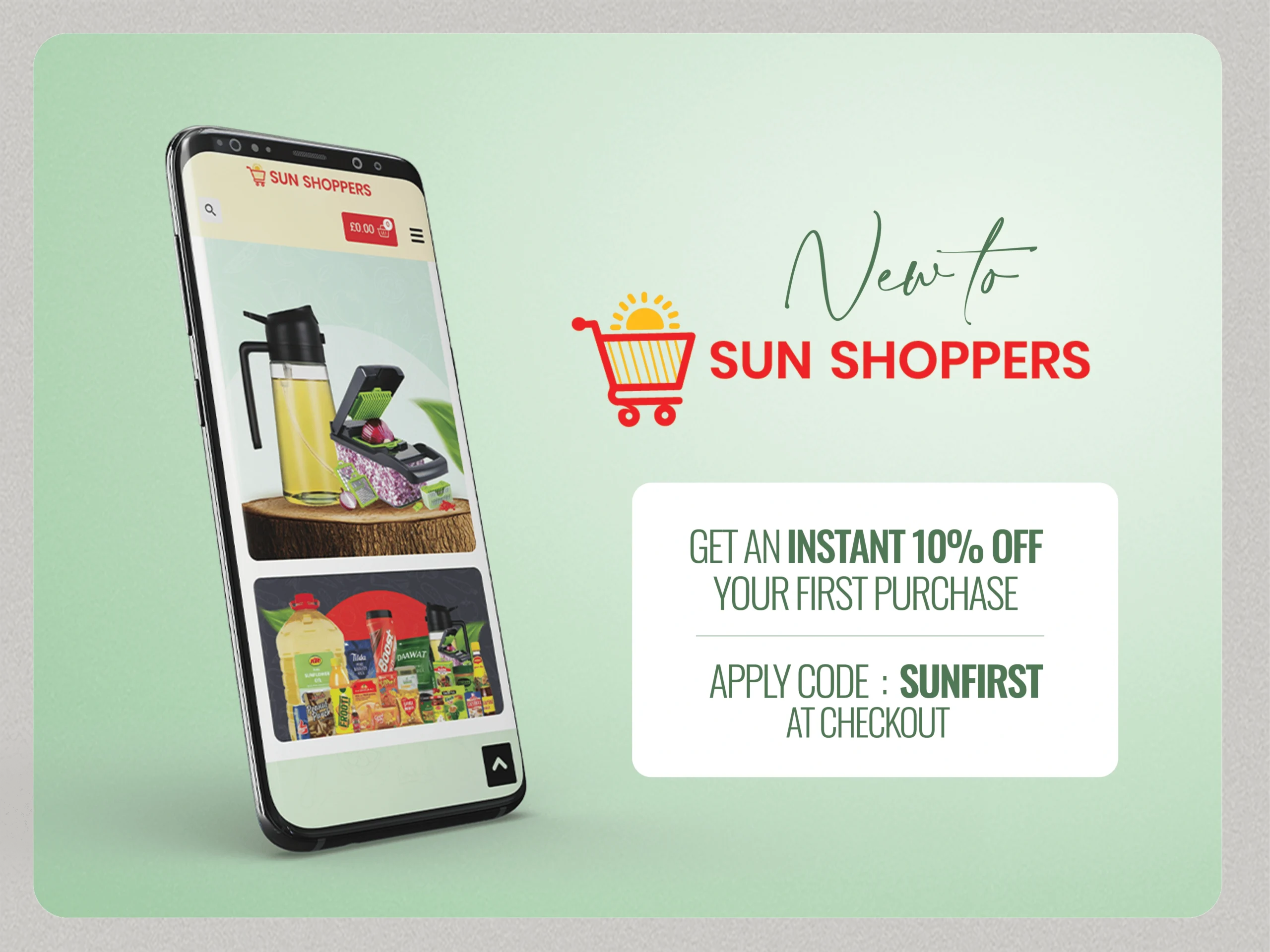 first user - discount - 10 percent