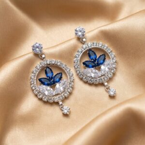Royal Blue Blossom Earrings