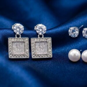 3 Piece Silver Earring Set