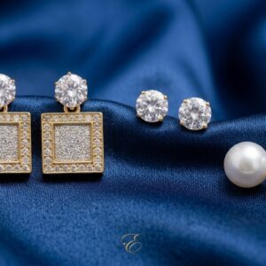 3 Piece Gold Earring Set