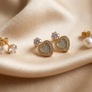 3 Piece Gold Earring Set