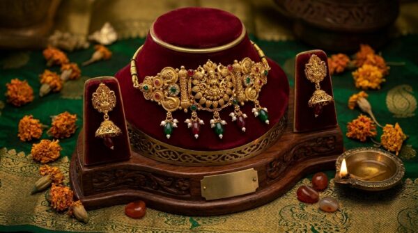 Royal Peacock Kundan Choker Set