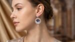 Royal Blue Blossom Earrings