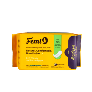 Femi9 daily wear mini pads 180mm pack of 30 - UK sanitary liners
