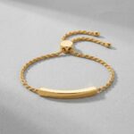 Bar Rope Chain Adjustable Slider Bracelet