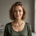 Gold Scallop Shell & Conch Charm Chain Necklace