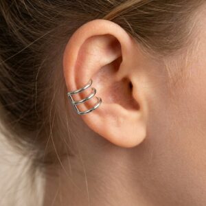 Triple Hoop Non-Piercing Ear Cuff