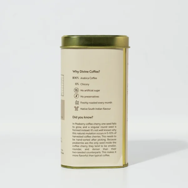 Kumbakonam Filter Kappi Powder (Guilt-Free 0% Chicory) 50% Plantation A 50% Peaberry 200g