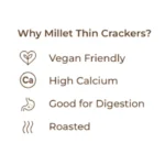 Divine Bytes | Ultra Thin Ragi Millet Crackers | Light, Crispy & Guilt-Free | Made with 72% Ragi Millet-40g