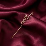 Gold Wire Love Script Ear Cuff