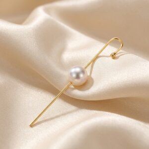 Gold Pearl Ear Cuff