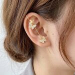 Gold CZ Flying Butterfly Ear Cuff