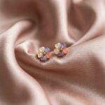 Colorful Enamel Flower Drop Earrings