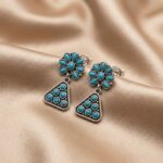 Vintage Ethnic Flower Drop Earrings