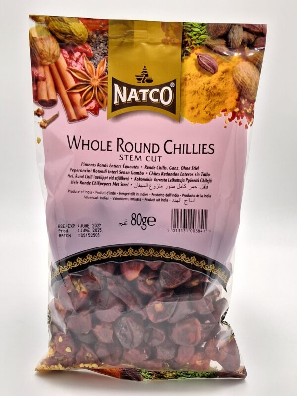 Whole Round Chillies - 80g
