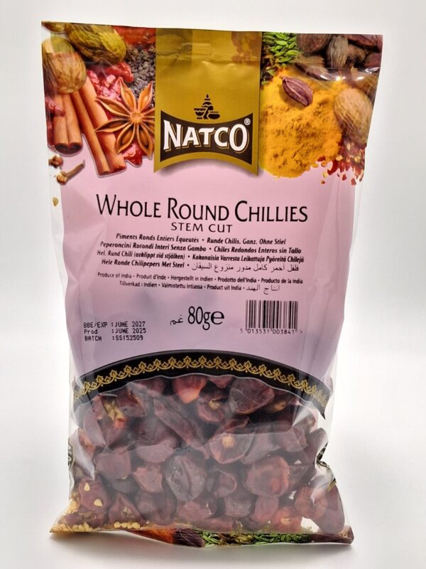 Whole Round Chillies - 80g
