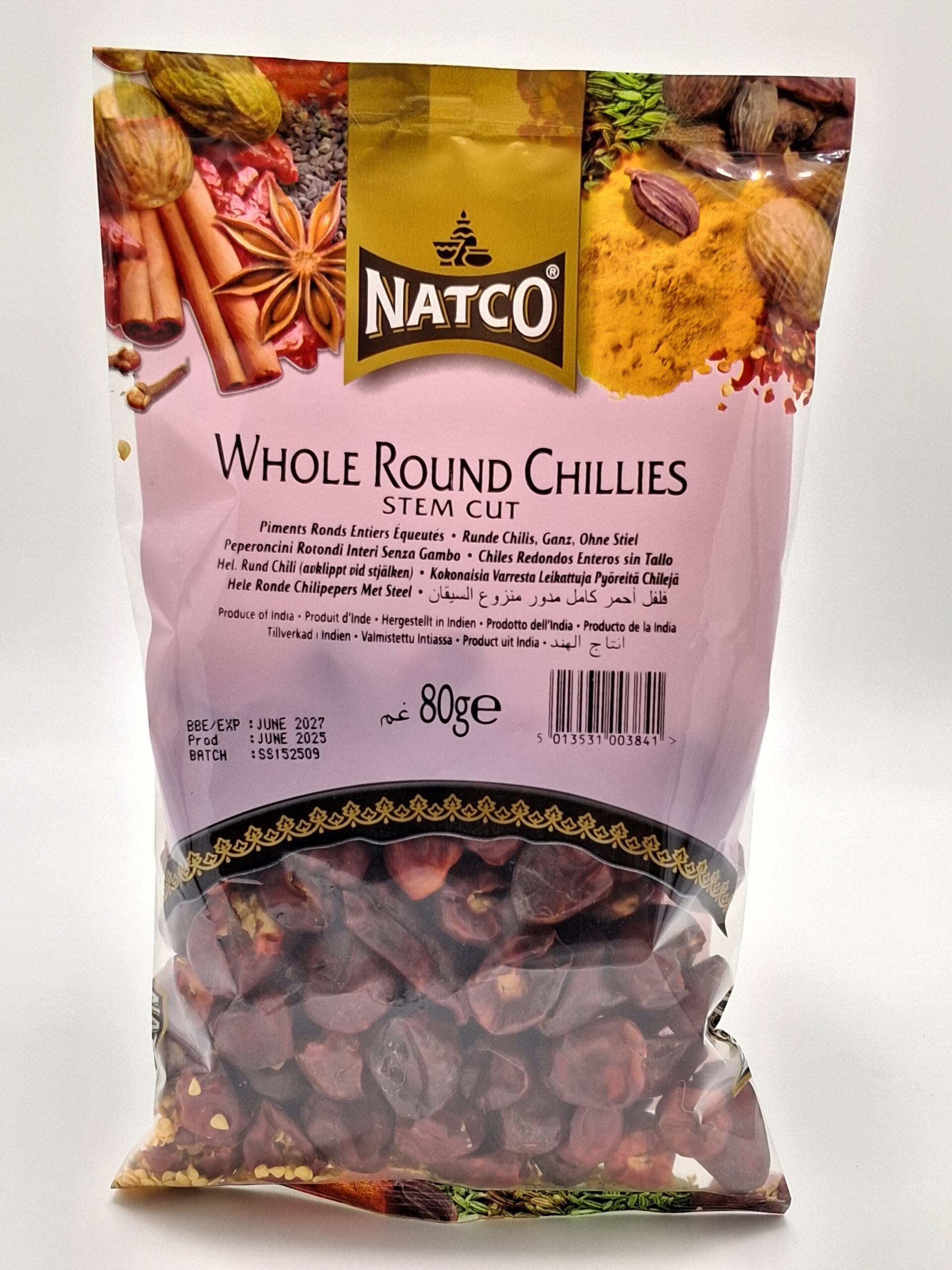 Whole Round Chillies - 80g Whole Round Chillies - 80g
