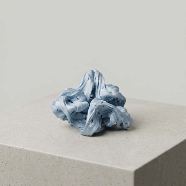 Blue Scrunchie Hair Band