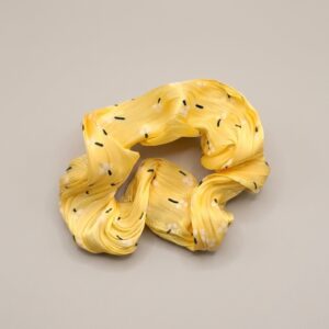 Yellow Scrunchie Hair Band