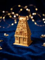 Gopuram kumkum holder temple tower sindoor box - U