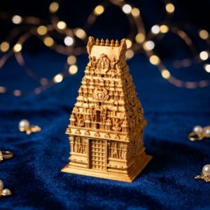 Gopuram kumkum holder temple tower sindoor box - U