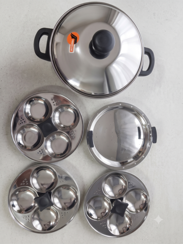 Premium Stainless Steel Idly Steamer Set