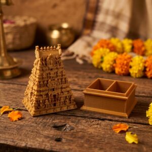 Gopuram Kumkum Holder – Temple Tower Sindoor Box