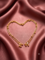 Golden Bead Charm Anklet