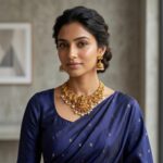 Antique gold-tone peacock and deity pendant necklace set with pearl fringe – SunShoppers UK