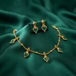 Antique Gold-Tone Kemp Stone Drop Necklace Set