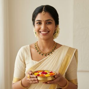 Gold-tone green enamel mango leaf necklace set with earrings – SunShoppers UK