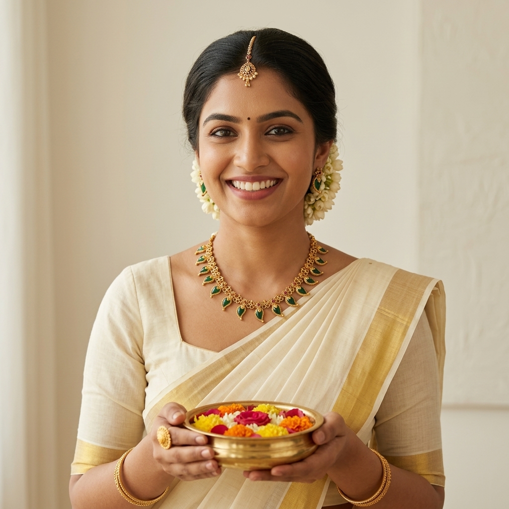 Gold-tone green enamel mango leaf necklace set with earrings – SunShoppers UK