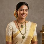 Gold-tone green stone necklace and haram set with matching earrings – SunShoppers UK