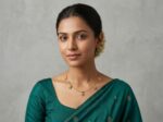 Gold-tone white stone star charm necklace on fine wire chain – SunShoppers UK