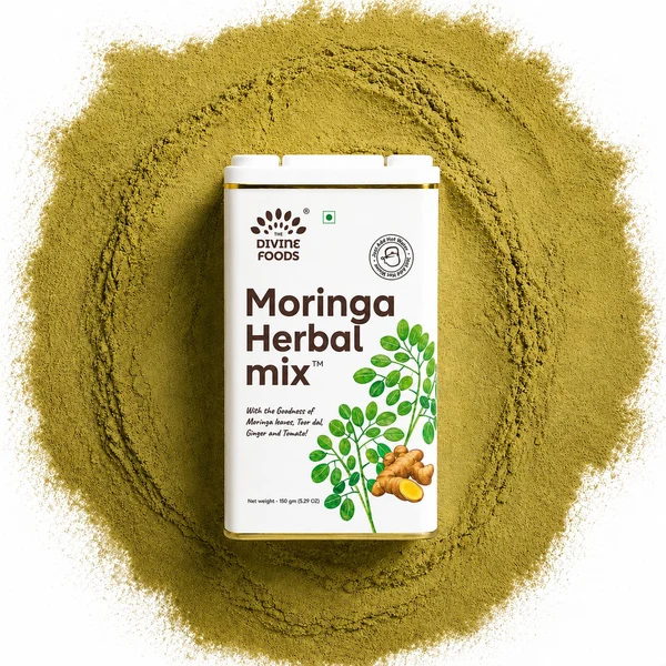 Moringa Herbal Mix packaging – The Divine Foods UK