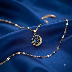 Celestial Gold-Tone Pendant Necklace