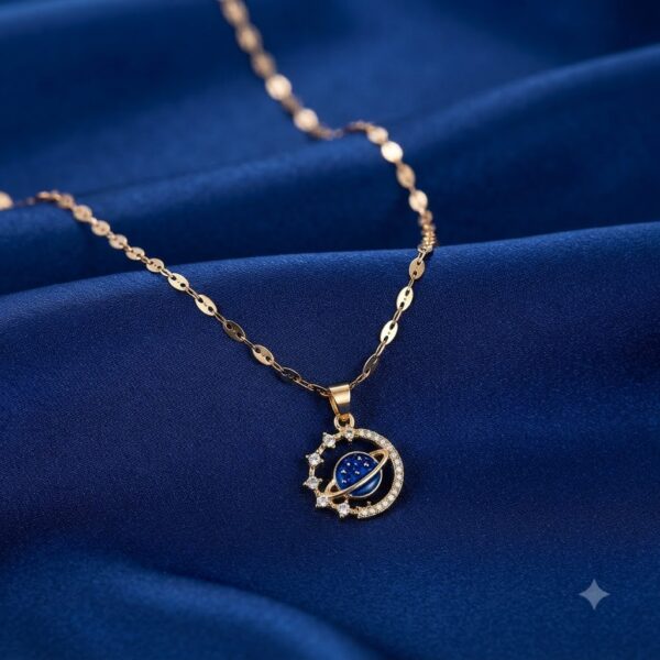 Celestial Gold-Tone Pendant Necklace