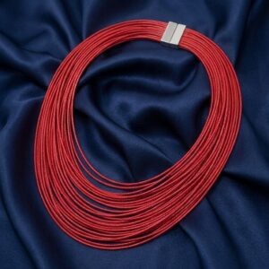 Multi-strand waxed cord necklace with magnetic clasp – SunShoppers UK