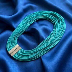 Multi-strand waxed cord necklace with magnetic clasp – SunShoppers UK