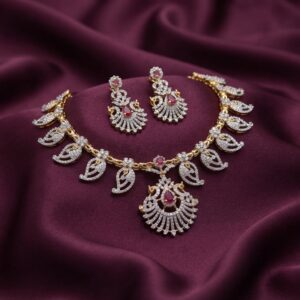 paisley drops and matching AD-style earrings