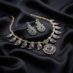 paisley drops and matching AD-style earrings