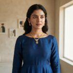 bird pendant necklace set with matching bird stud earrings