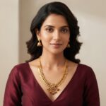 Indian coin necklace set with elephant pendant and matching jhumka
