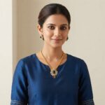 gold-tone halo pendant necklace set with American diamond-style floral detail and matching stud earrings