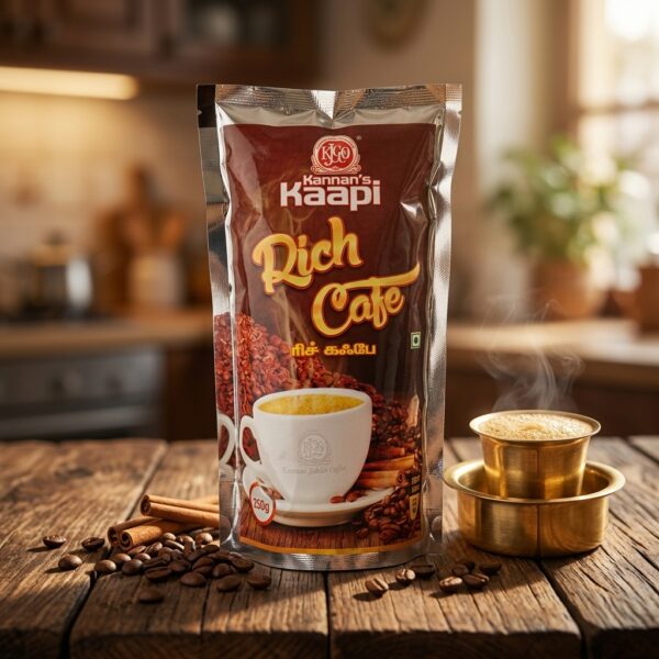 Kannan’s Kaapi Rich Cafe coffee and chicory powder 250g pouch