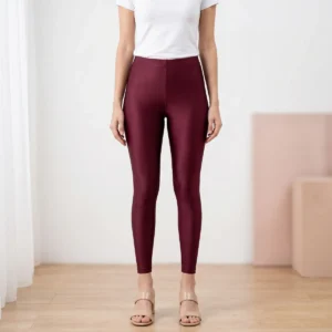 Maroon Shimmer Leggings