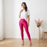Dark Pink Shimmer Leggings