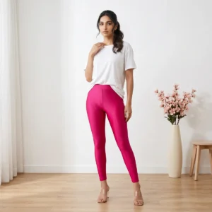 Dark Pink Shimmer Leggings